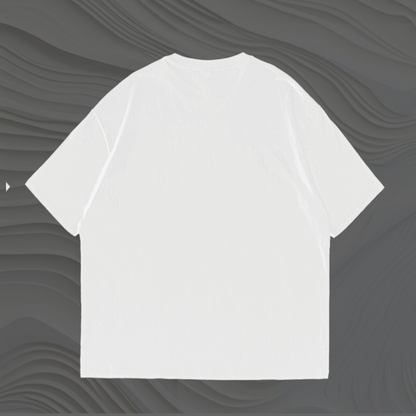 White Solid Oversized Tshirt