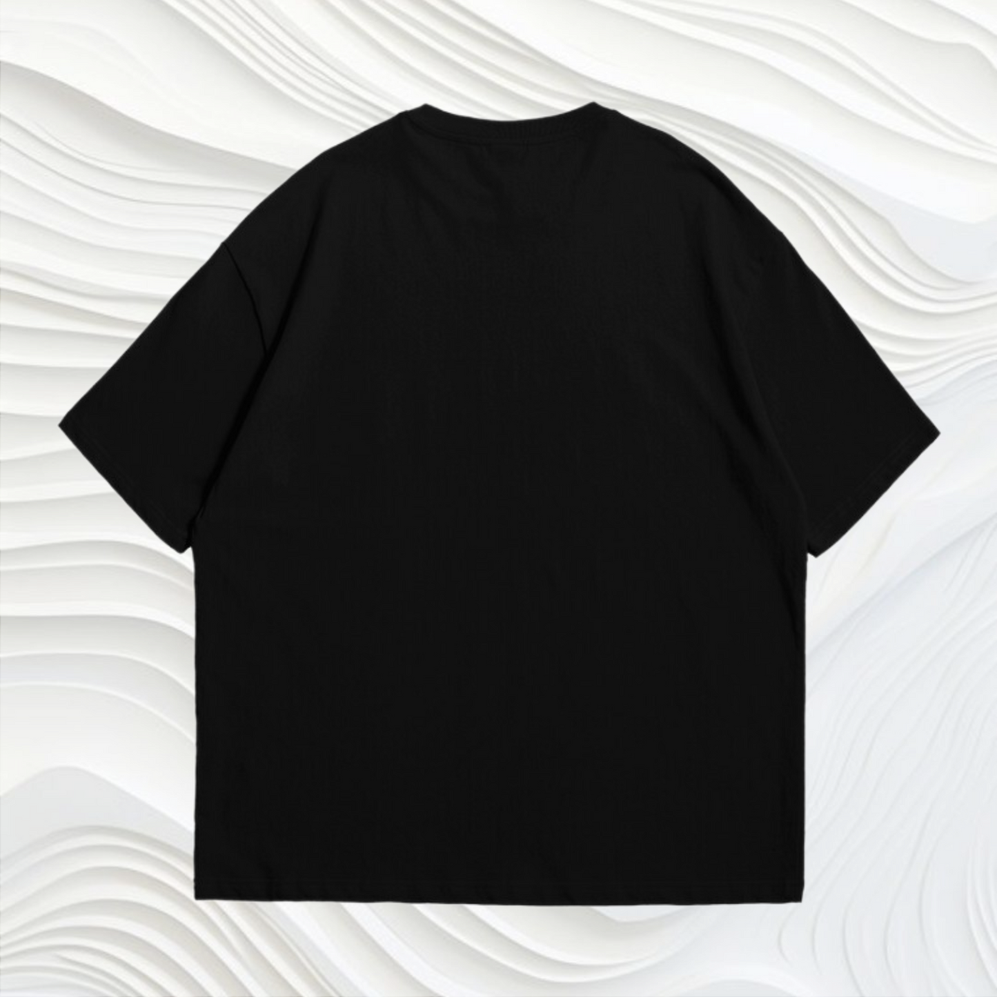 Black Solid Oversized T-shirt
