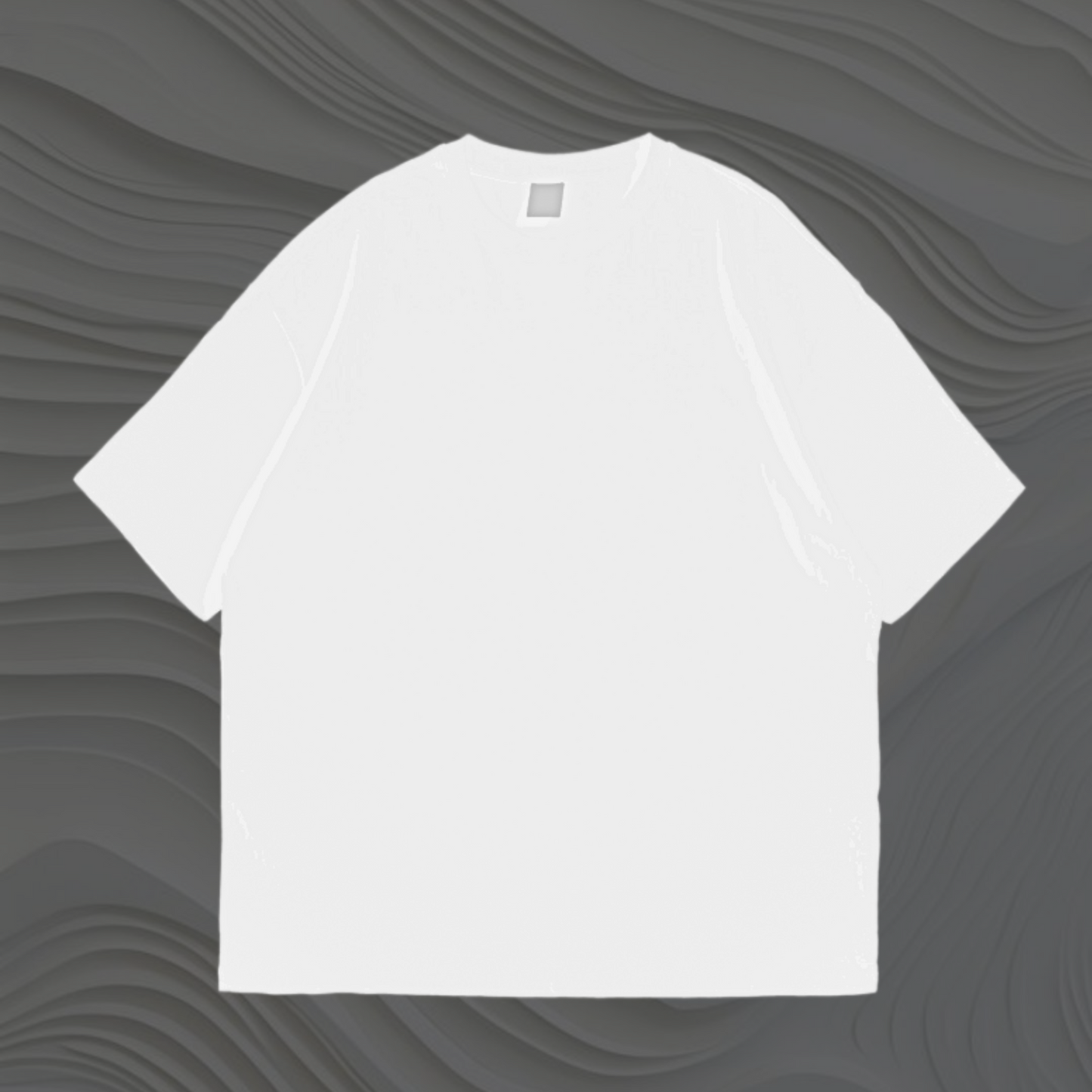 White Solid Oversized Tshirt